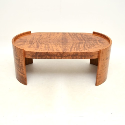 Large art deco walnut coffee - large,