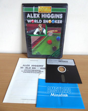 Alex Higgins World Snooker Amstrad PC Game IBM Complete 5.25" Floppy Disk 1986