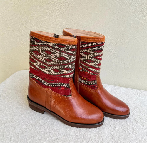 Handmade camel cognac leather - handmade,