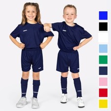FORZA Kids' Classic Short Sleeve Football Kit | Unisex | 9 Colours | Ages 5 - 14