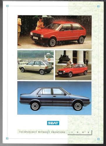 Seat range 1988 market - seat,