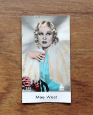 Mae West  Choco Wafer Filmstar De Beukelaer Collectable RP Card