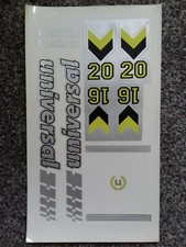 Vintage Bicycle Transfer: Universal Tracker Stickers/Decals Black (201092)