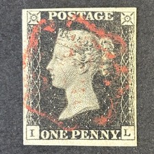 SG2 GB QV Victoria 1840 1d One