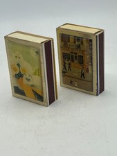 2 x Vintage French Metal Match