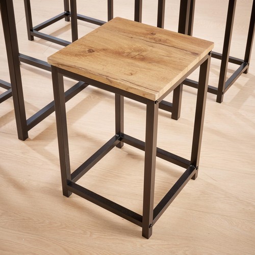 Set industrial bar stools - 4,