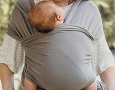 Funki Flamingo Baby Stretchy Sling Wrap Grey Carrier