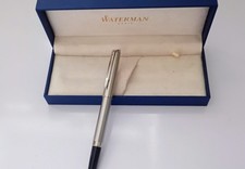Waterman Hemisphere Stainless Steel Fountain Pen Boxed – Brushed Finish, CT Nib