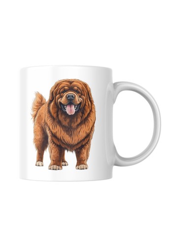 Tibetan mastiff dog mug can - tibetan,