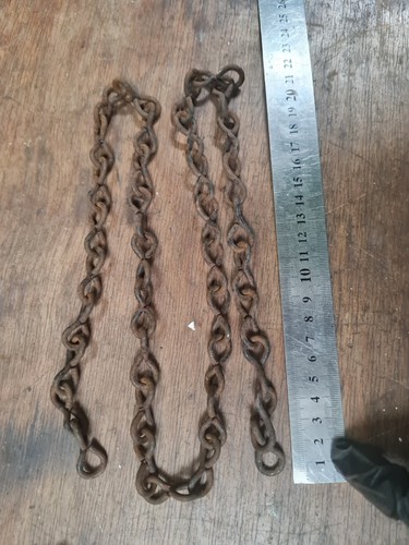 Old metal chain - metal,
