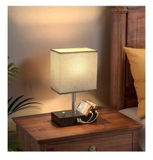 Table lamp with 2 USB ports