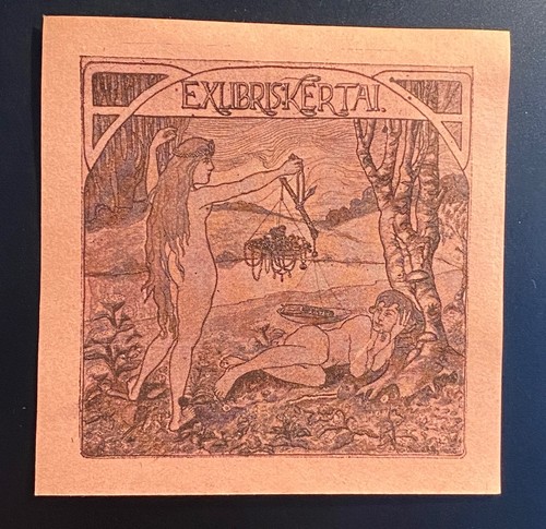 Exlibris erotik art deco - deco, 2
