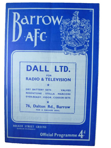 1962 football programme - 1962/63,