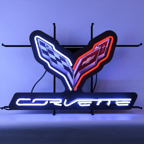Chevrolet corvette neon sign - chevrolet,