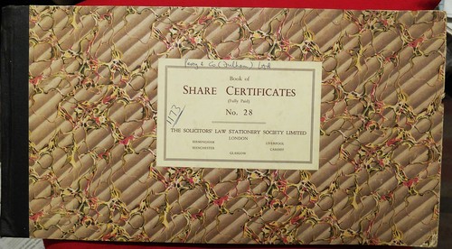 Old share certificates etc - share,