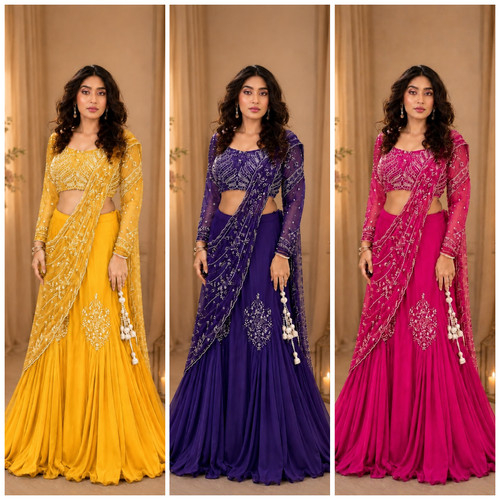 Lehenga choli party wear - lehenga,