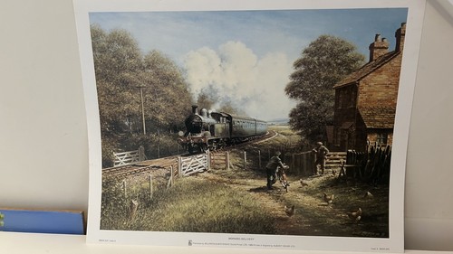 Steam train railway art - steam,