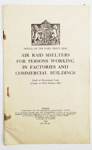 Air raid shelters - raid, persons