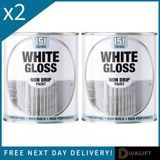 2 x 151 WHITE GLOSS NON-DRIP