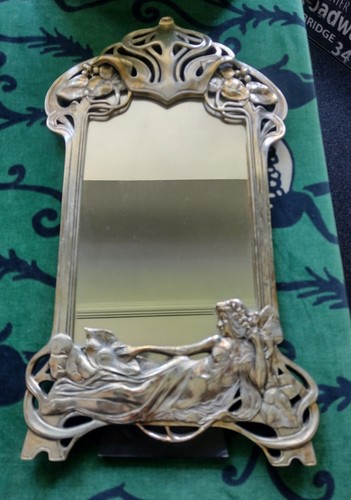 Art nouveau style mirror - art,