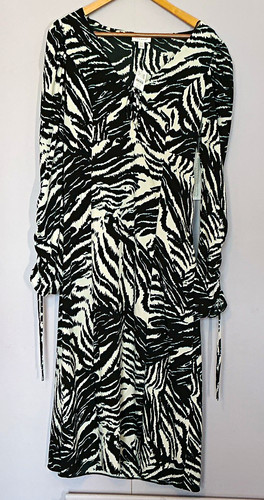 Topshop zebra print midi - topshop,