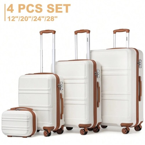 4pcs hard shell abs suitcase - 4pcs,