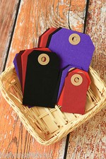 WINTER Colours Luggage TAGS 20pc wishing tree wedding place card apron Gift Tags