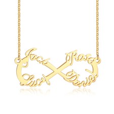 Matching Personalized 2 3 4 Names Women Necklace Pendant Birthday XMAS Gift UK