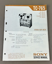 Sony TC-765 Reel to Reel Service Manual D-302