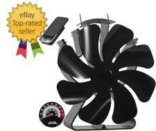 Wood Stove Fan Heat Powered
