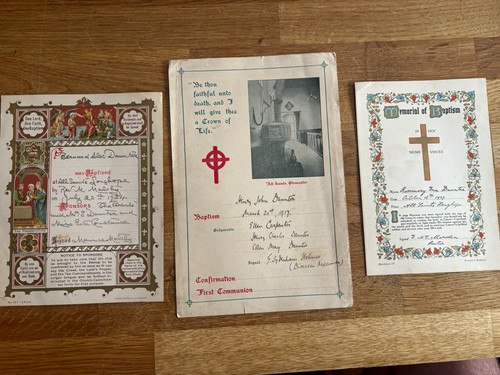Vintage daunter family baptism - daunter,
