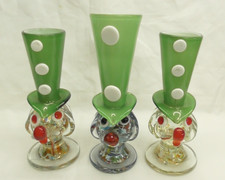 3x Rare Hand-blown Murano Art
