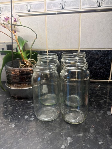 Large glass jars containers - 4,
