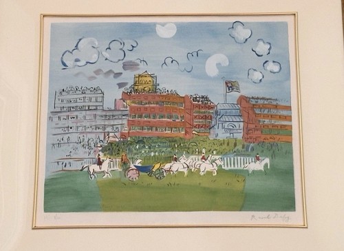 Framed raoul dufy - raoul, “ascot”