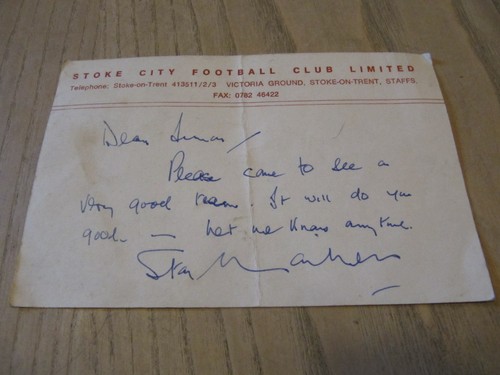 Stanley matthews signed - stanley,
