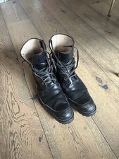 Yohji Yamamoto Pour Homme x Hiromu Takahara Combat Boots Leather Mens AW12