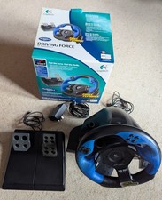 Logitech PS2/PS3  Driving Force Steering Wheel (with force feedback) & Pedals
