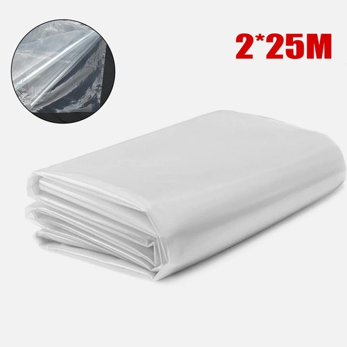 25m heavy duty clear polythene - duty,