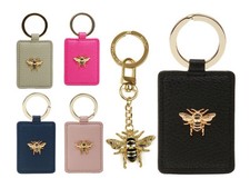 Alice Wheeler Bee Keyring Vegan Leather