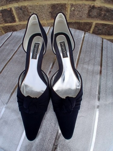 Navy blue shoe - jacque, velvet