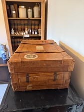 Vintage Leather Suitcase with