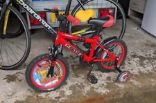 Children’s bike used twice, no marks, red, racing, pedal pals.