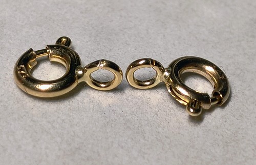9ct solid yellow - gold, bolt