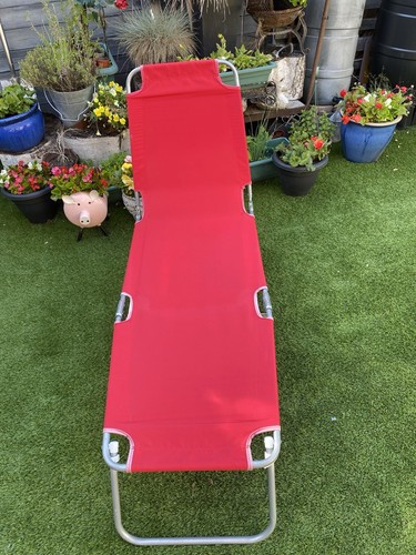 Vintage garden sun lounger - garden,