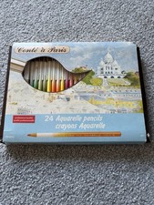 Conte A Paris Aquarelle Pencils Set of 24 In Original Box, Used