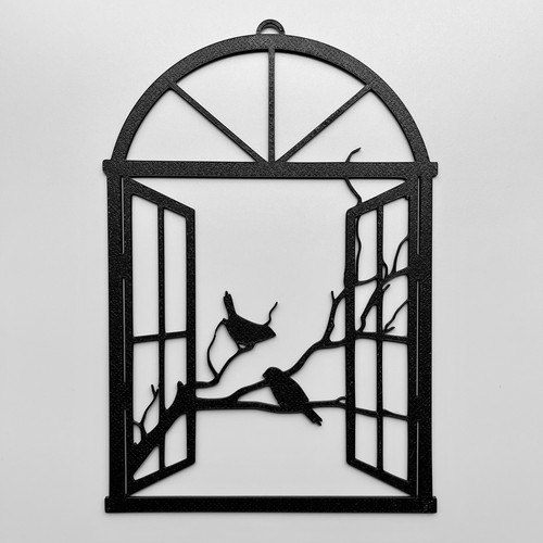 Birds window wall - birds,
