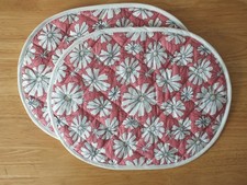 Pair of Quilted Oval Placemats