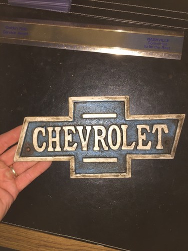 Chevrolet sign cast iron - sign,