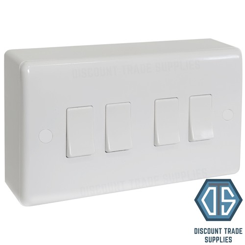 White gang curved edge quad - gang,