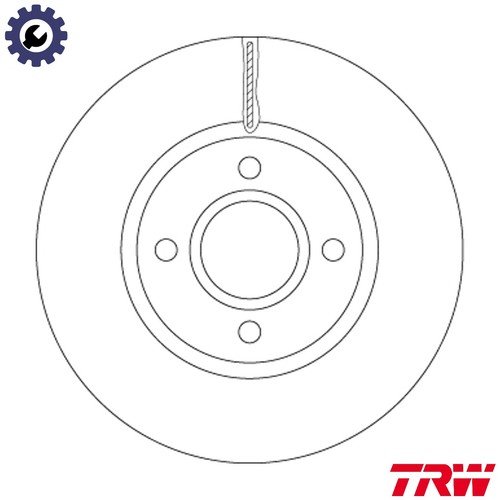 Brake disc df6509 for - brake, ford
